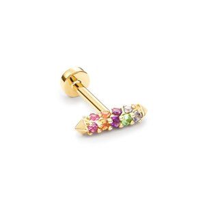 Kendra Scott Remi 14k Yellow Gold Mini Stud Earring - Multicolor